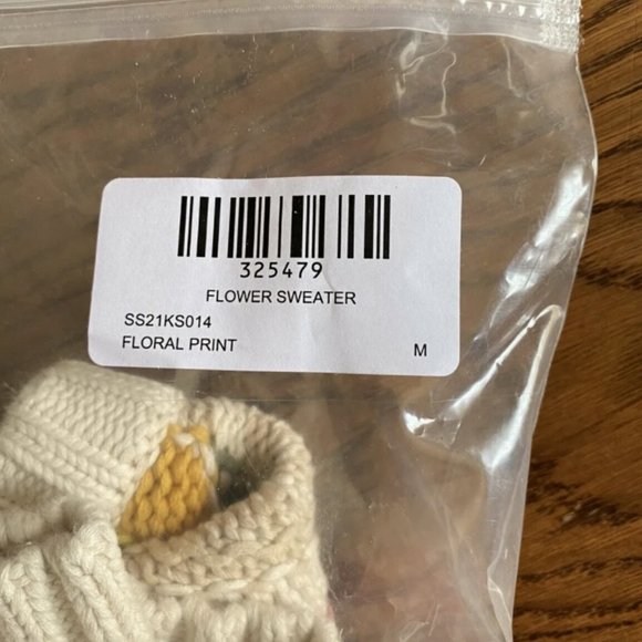 Aime Leon Dore SWEATERS Floral Knit Sweater size medium - Picture 3 of 9